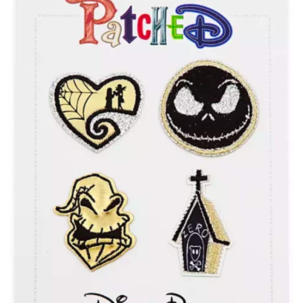 Disney Nightmare Before Christmas Patched Set NWT